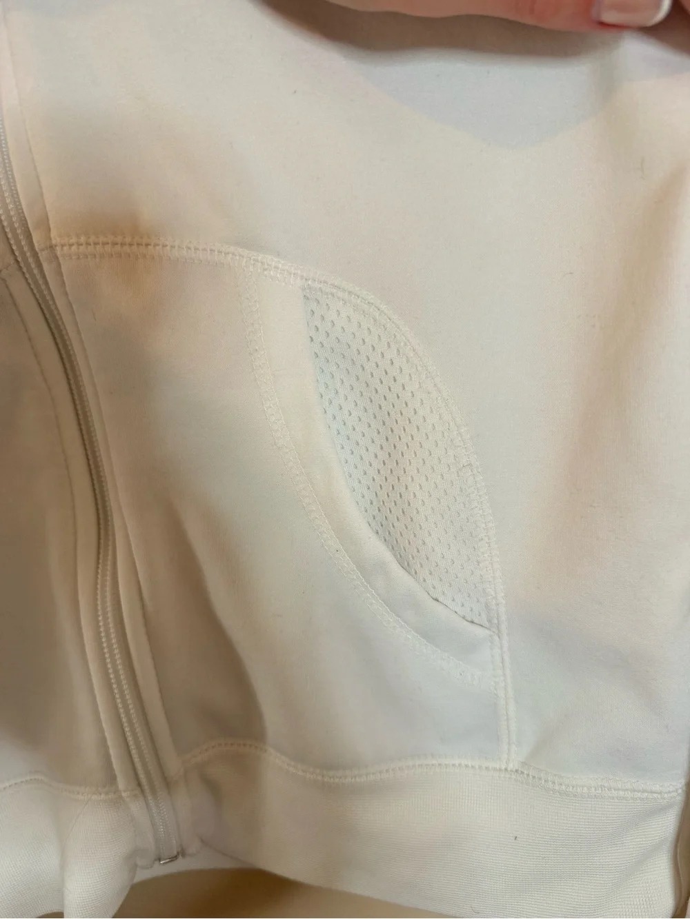 Nike white zip
